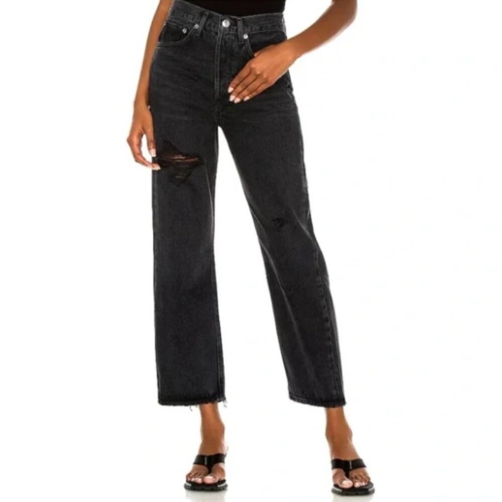 Agolde Black Ankle & Cropped Jeans
